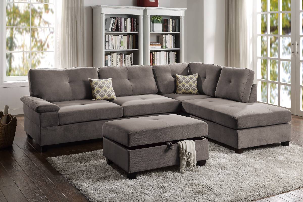 2 Piece Sectional Set Model F6425 By Poundex Furniture