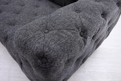 Divani Casa Willa Modern Grey Fabric Left Facing Sectional Sofa Model VG2T-Y-0687B-GRY