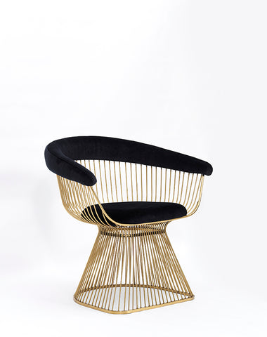 Modrest Chandler Black Velvet & Gold Dining Chair By VIG Furniture