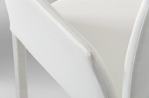 Modrest Avril Modern White Leatherette Dining Chair Model VGLE115F