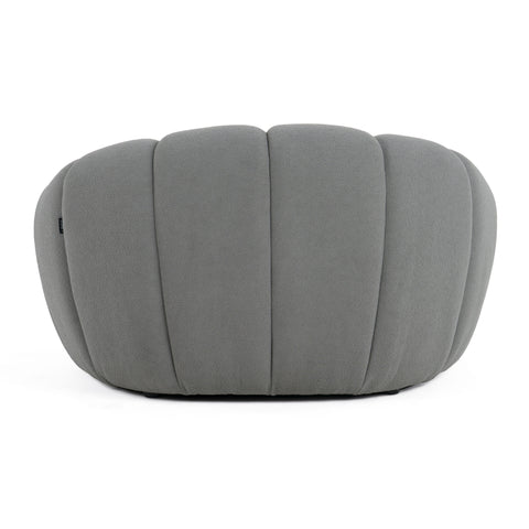 Divani Casa Yolonda Modern Curved Light Grey Fabric Chair Model VGEV2126C-CHR-C-07