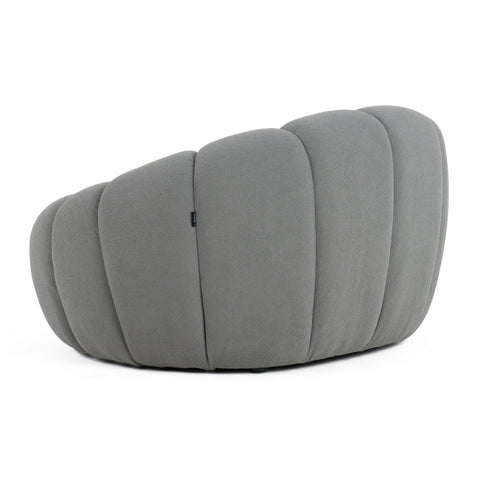 Divani Casa Yolonda Modern Curved Light Grey Fabric Chair Model VGEV2126C-CHR-C-07