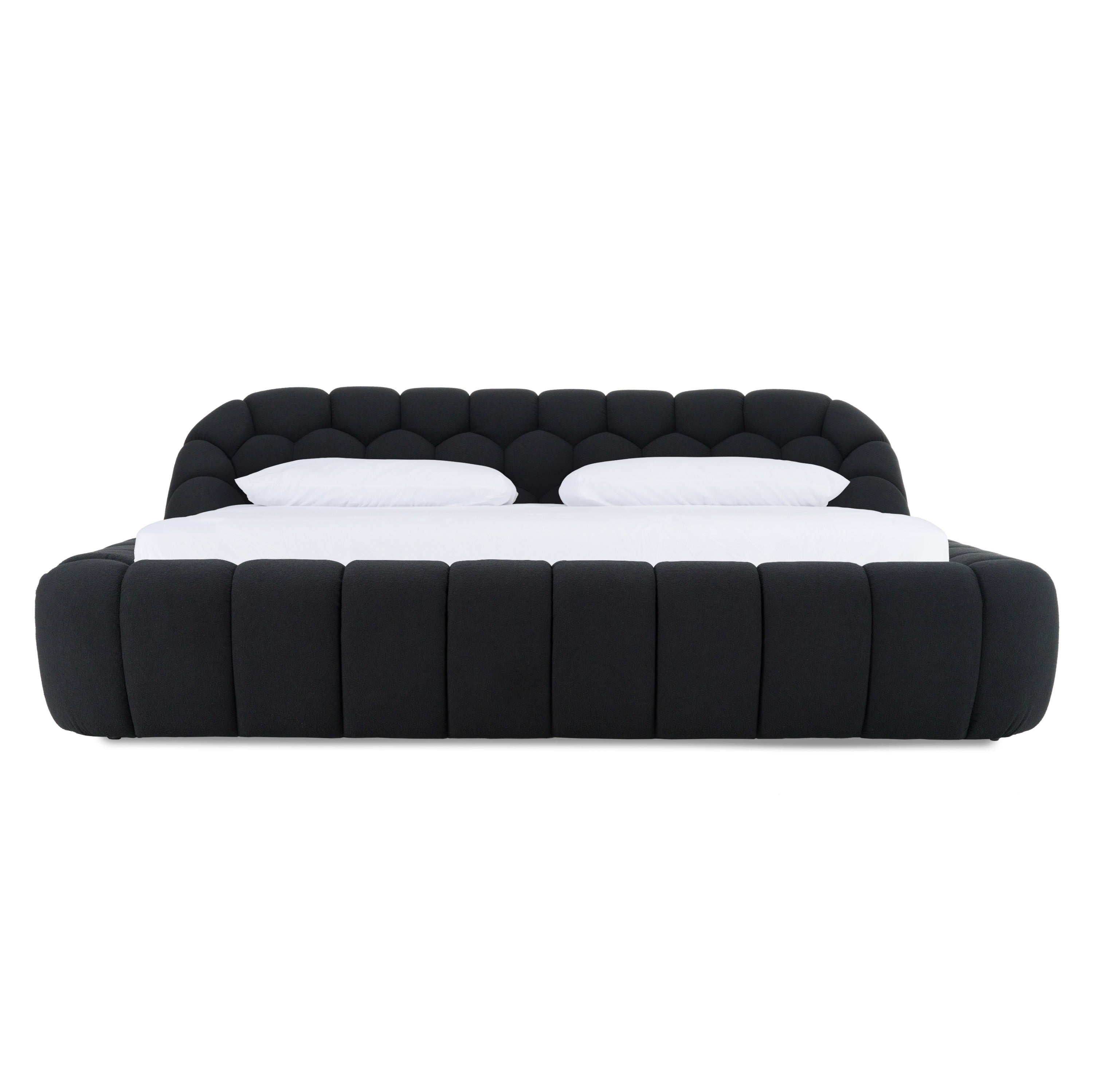 Divani Casa Yolonda Modern Black Fabric Bed Model VGEV-A127-BLK