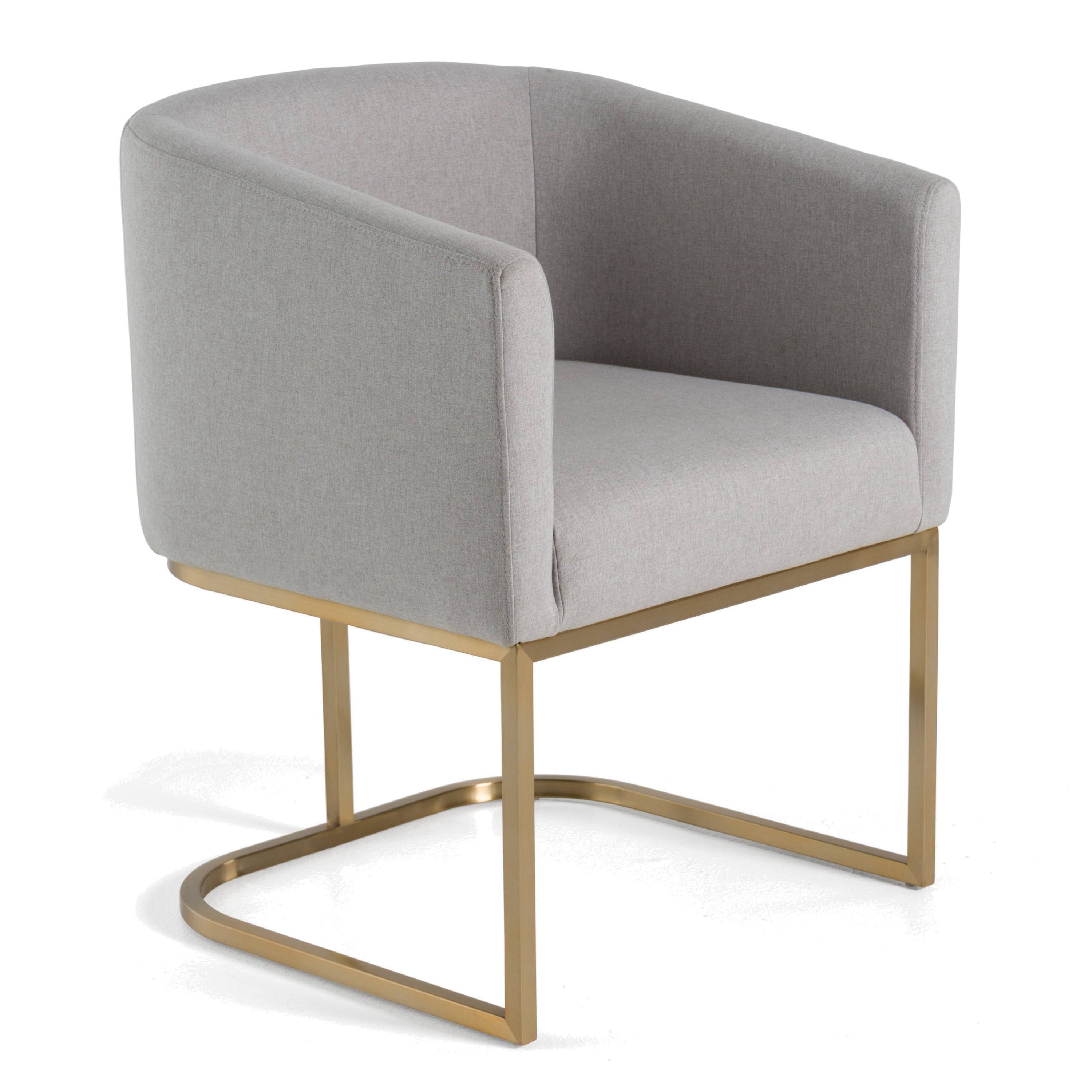 Modrest Yukon Modern Light Grey Fabric Dining Chair Model VGVCB8362-LTGRY-DC
