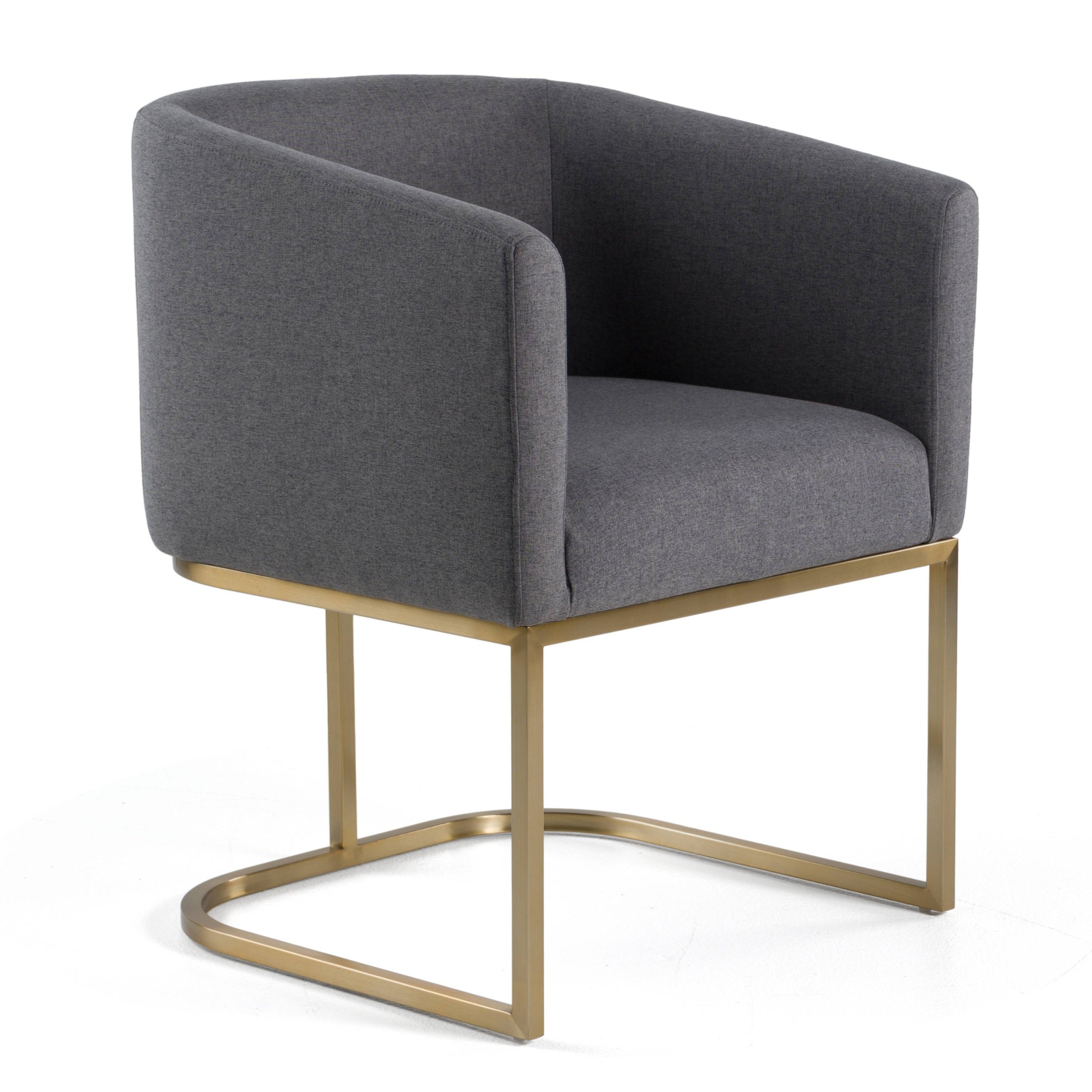 Modrest Yukon Modern Dark Grey Fabric Dining Chair Model VGVCB8362-DKGRY-DC