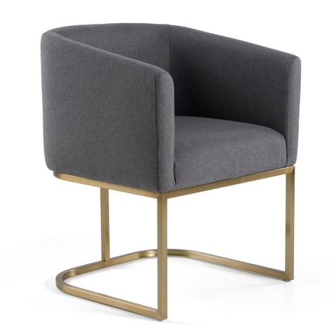 Modrest Yukon Modern Dark Grey Fabric Dining Chair Model VGVCB8362-DKGRY-DC