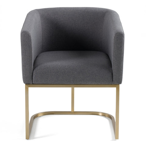 Modrest Yukon Modern Dark Grey Fabric Dining Chair Model VGVCB8362-DKGRY-DC