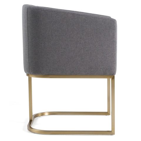 Modrest Yukon Modern Dark Grey Fabric Dining Chair Model VGVCB8362-DKGRY-DC