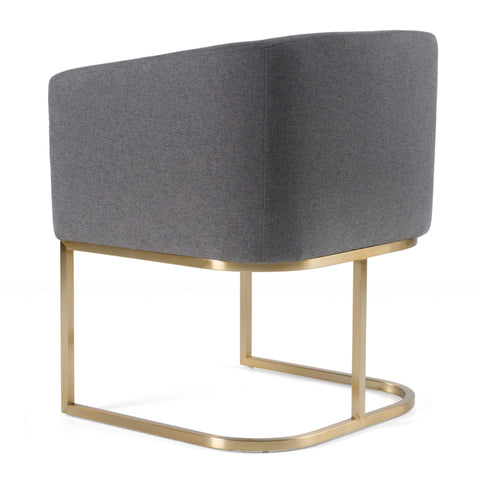 Modrest Yukon Modern Dark Grey Fabric Dining Chair Model VGVCB8362-DKGRY-DC