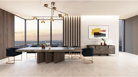 Modrest Yukon Modern Black Velvet & Gold Dining Chair Model VGVCB8362-BLKGLD