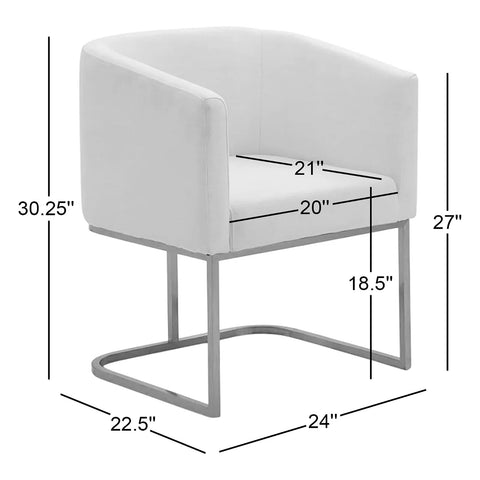 Modrest Yukon Modern Grey Fabric & Antique Brass Dining Chair Model VGVCB8362-GRYBRS