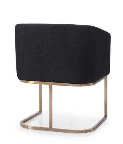 Modrest Yukon Modern Black & Antique Brass Dining Chair By VIG Furniture