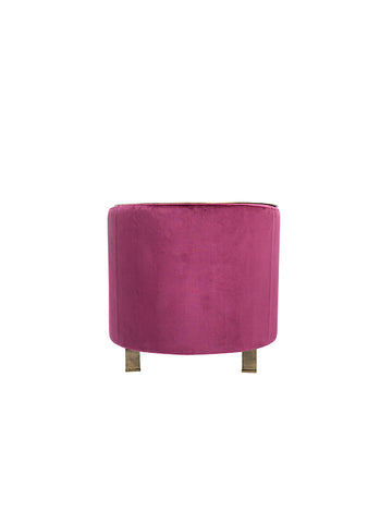 Divani Casa Anthony Modern Pink & Gold Accent Chair Model VGZAZCS600-1-PNK