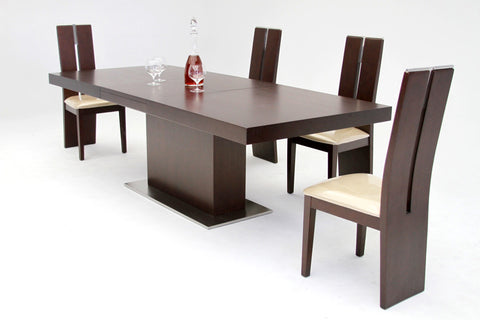 Zenith Modern Red Oak Extendable Dining Table Model VGGU841XT
